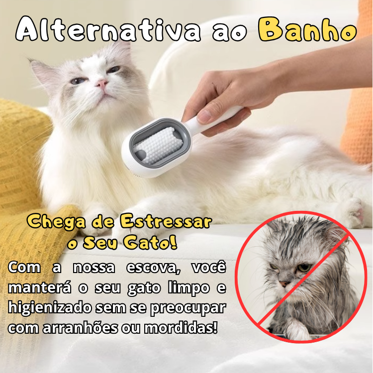 Escova Pegajosa para Gatos