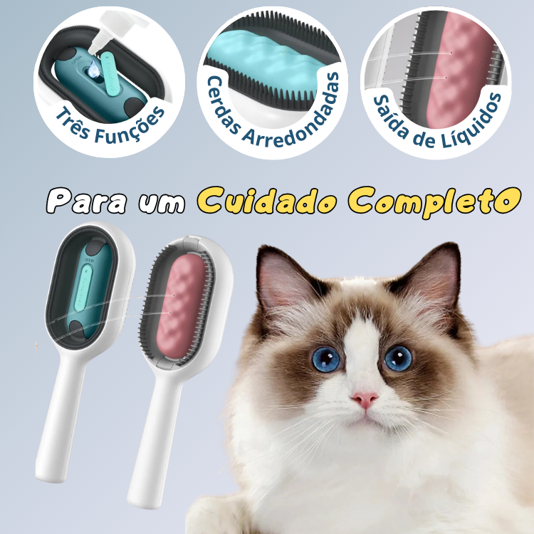 Escova Pegajosa para Cães e Gatos