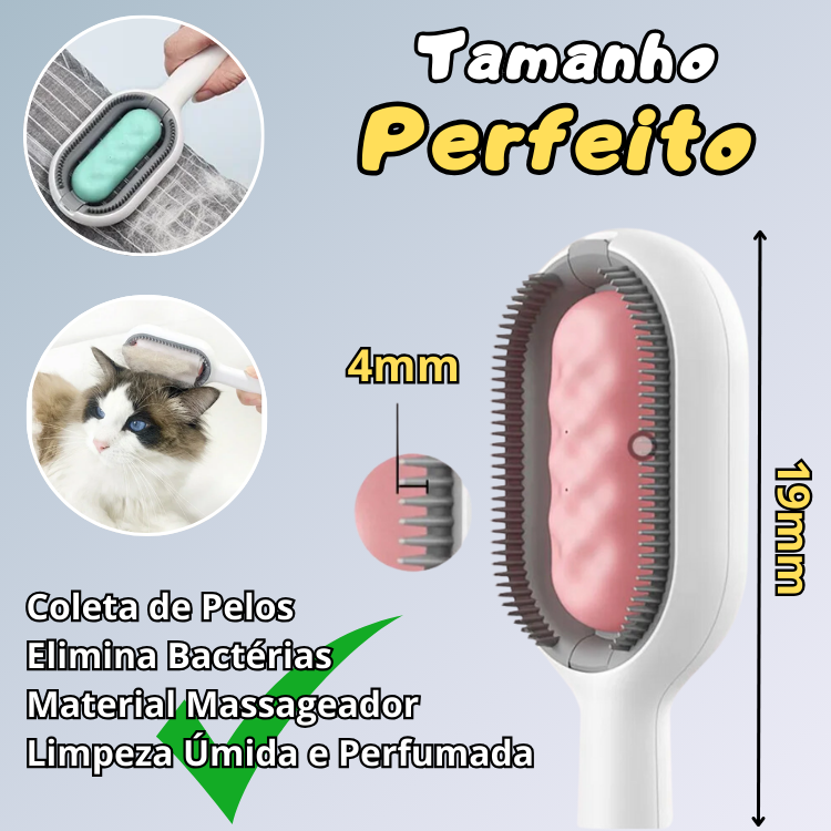 Escova Pegajosa para Cães e Gatos