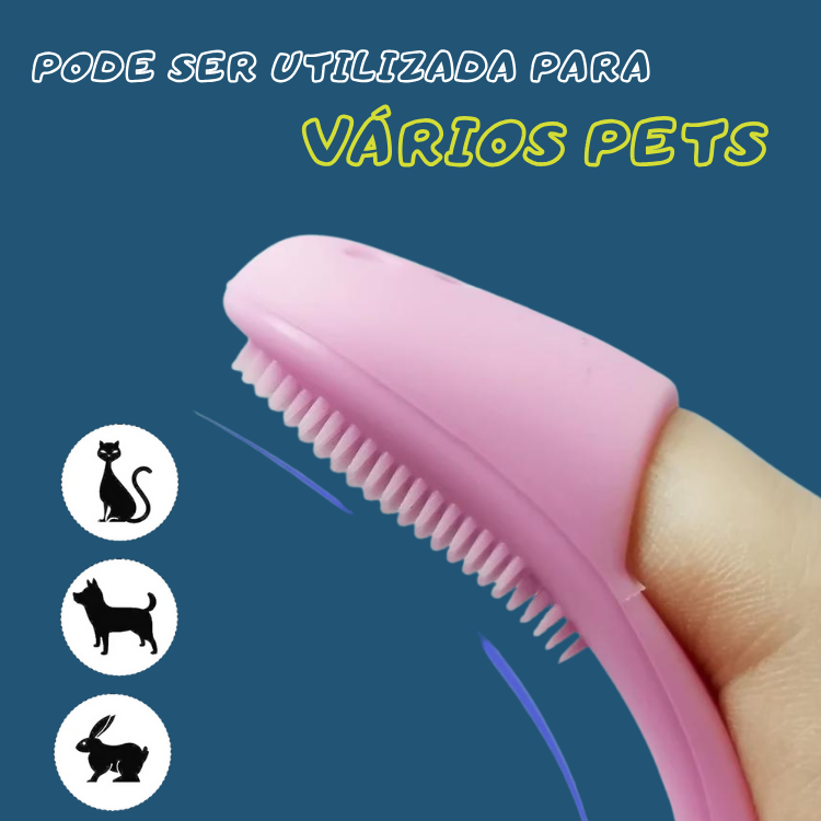 Escova Flexível de Silicone para Gatos