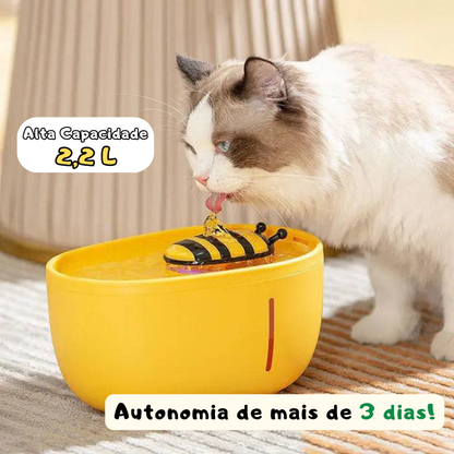 Fonte de Água Abelhinha para Gatos